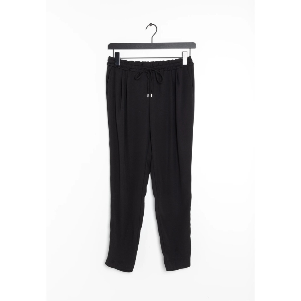 Zara Drawstring Basic Collection Black Pants - image 5